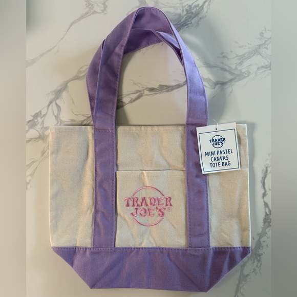 Trader Joe’s Handbags - Trader Joe’s pastel mini Tote Bag